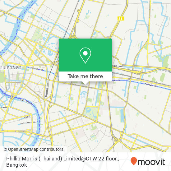 Phillip Morris (Thailand) Limited@CTW 22 floor. map