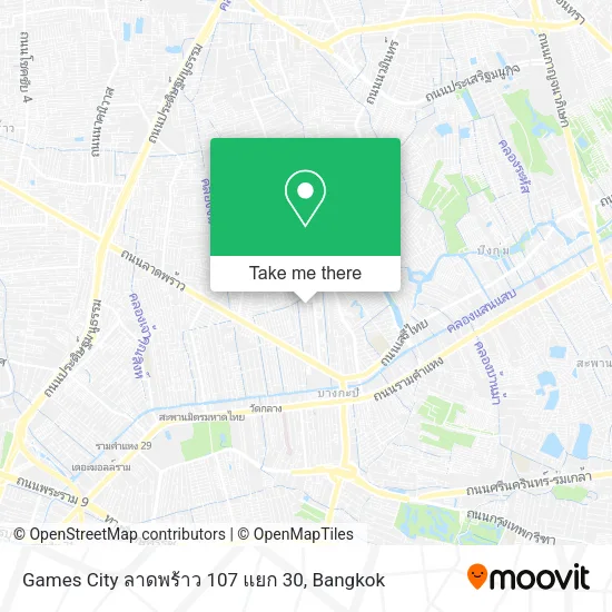 Games City ลาดพร้าว 107 แยก 30 map