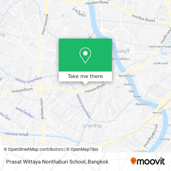 Prasat Wittaya Nonthaburi School map