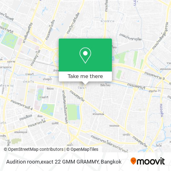 Audition room,exact 22 GMM GRAMMY map