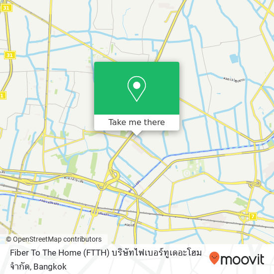Fiber To The Home (FTTH) บริษัทไฟเบอร์ทูเดอะโฮม จำกัด map