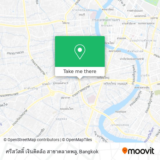 ศรีสวัสดิ์ เงินติดล้อ สาขาตลาดพลู map