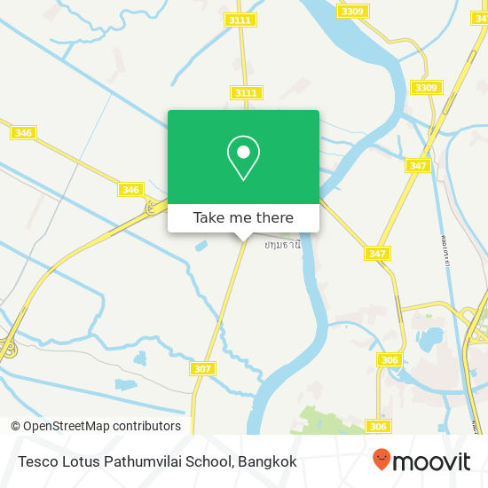 Tesco Lotus Pathumvilai School map