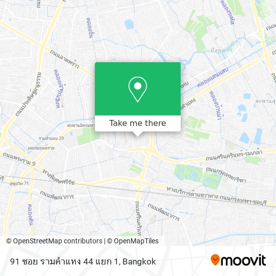 91 ซอย รามคำแหง 44 แยก 1 map