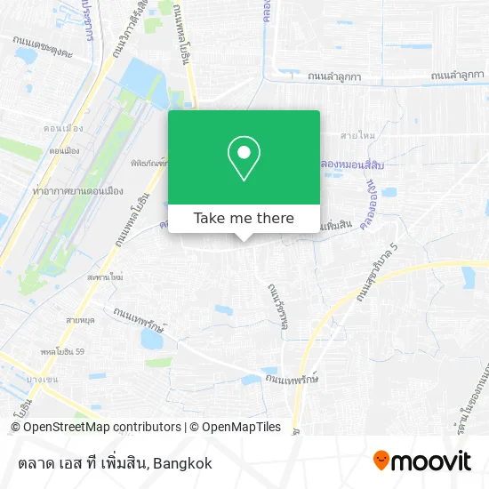 ตลาด เอส ที เพิ่มสิน map