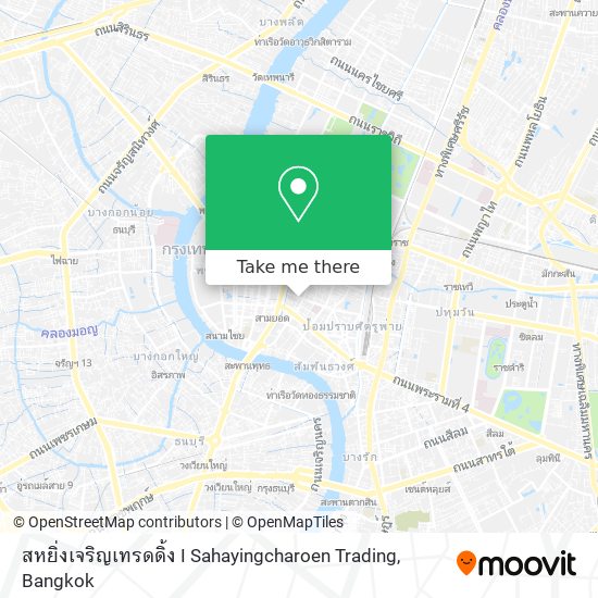 สหยิ่งเจริญเทรดดิ้ง I Sahayingcharoen Trading map