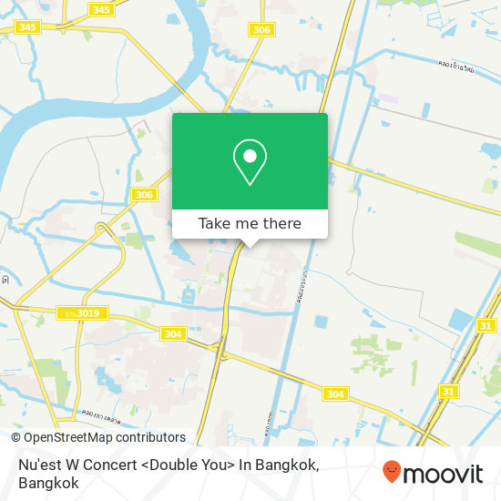 Nu'est W Concert <Double You> In Bangkok map