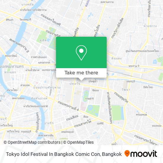 How to get to Tokyo Idol Festival In Bangkok Comic Con in ปทุมวัน by Bus or  Metro?