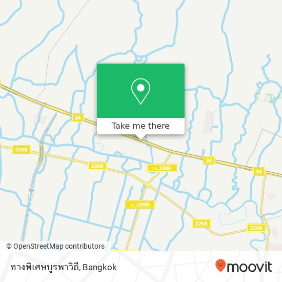 ทางพิเศษบูรพาวิถี map