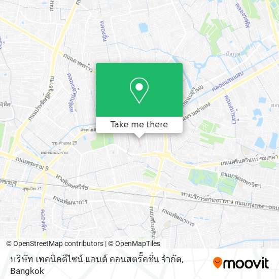 บริษัท เทคนิคดีไซน์ แอนด์ คอนสตรั๊คชั่น จำกัด map