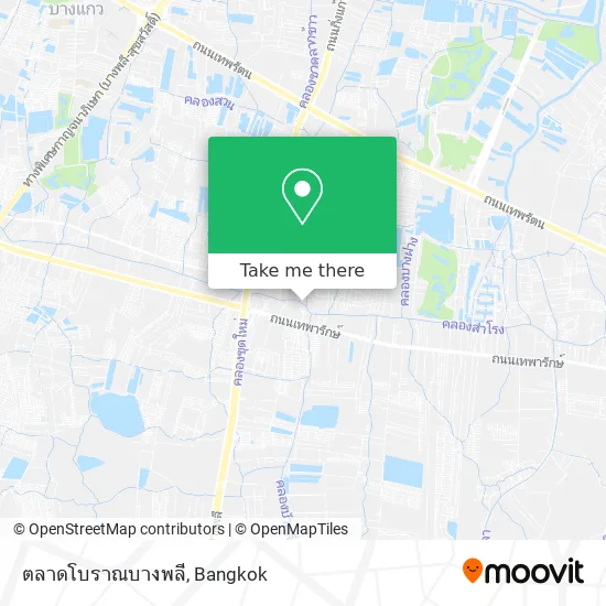 ตลาดโบราณบางพลี map