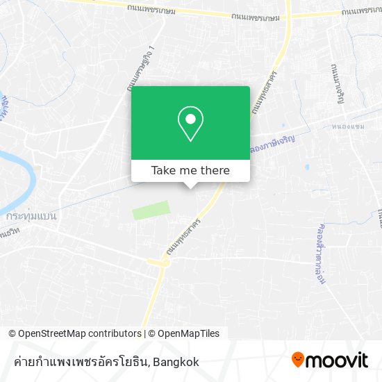 ค่ายกำแพงเพชรอัครโยธิน map