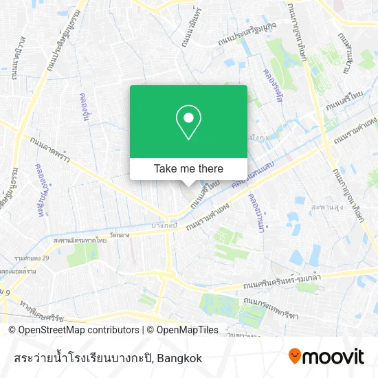 สระว่ายน้ำโรงเรียนบางกะปิ map
