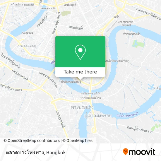 ตลาดบางโพงพาง map
