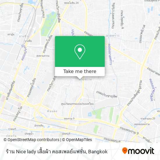 ร้าน Nice lady เสื้อผ้า คอสเพลย์แฟชั่น map