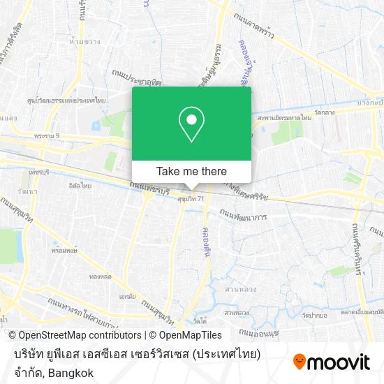 บริษัท ยูพีเอส เอสซีเอส เซอร์วิสเซส (ประเทศไทย) จำกัด map