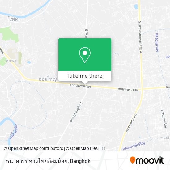 ธนาคารทหารไทยอ้อมน้อย map