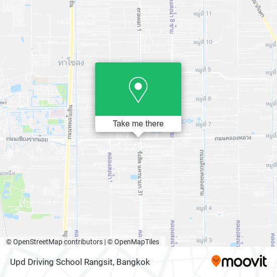 Upd Driving School Rangsit map