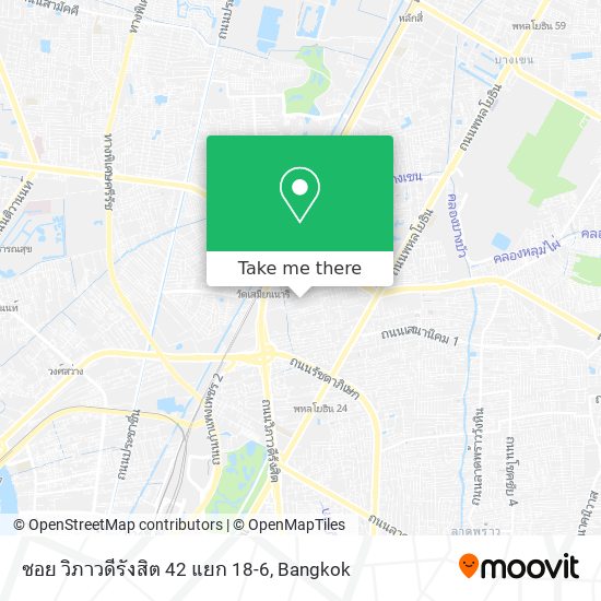 ซอย วิภาวดีรังสิต 42 แยก 18-6 map