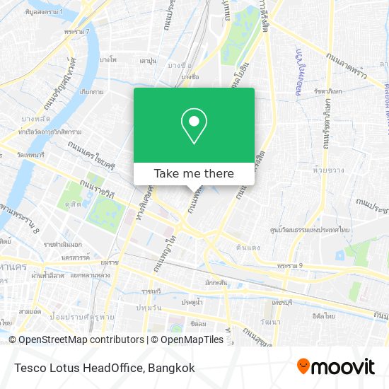 Tesco Lotus HeadOffice map