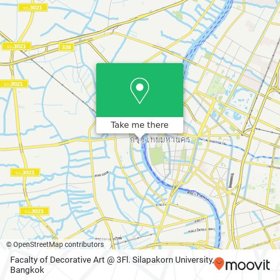Facalty of Decorative Art @ 3Fl. Silapakorn University map