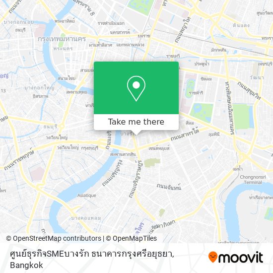 ศูนย์ธุรกิจSMEบางรัก ธนาคารกรุงศรีอยุธยา map