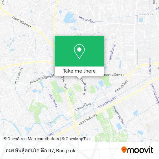 อมรพันธุ์คอนโด ตึก R7 map