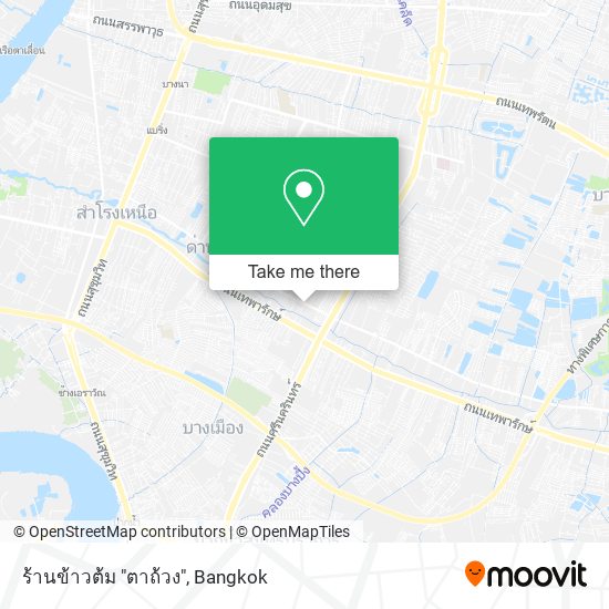 ร้านข้าวต้ม "ตาถ้วง" map