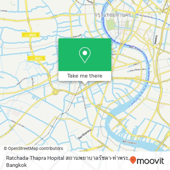 Ratchada-Thapra Hopital สถานพยาบาลรัชดา-ท่าพระ map