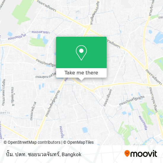 ปั๊ม. ปตท. ซอยนวลจันทร์ map