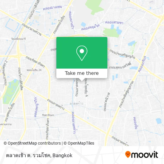 ตลาดเช้า ต. รวมโชค map