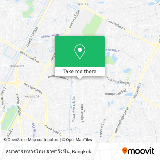 ธนาคารทหารไทย สาขาวังหิน map