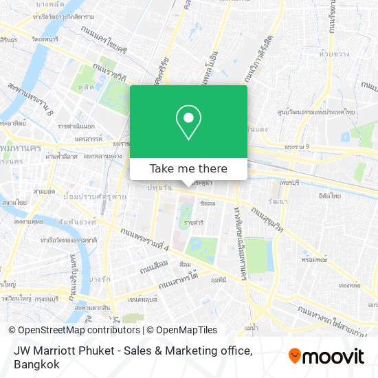 JW Marriott Phuket - Sales & Marketing office map