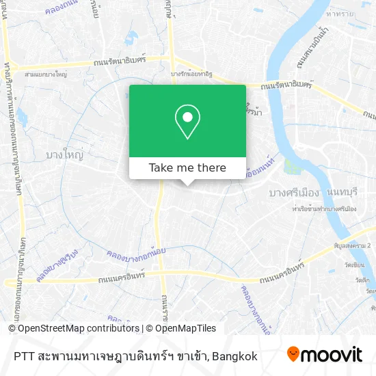 PTT  สะพานมหาเจษฎาบดินทร์ฯ ขาเข้า map