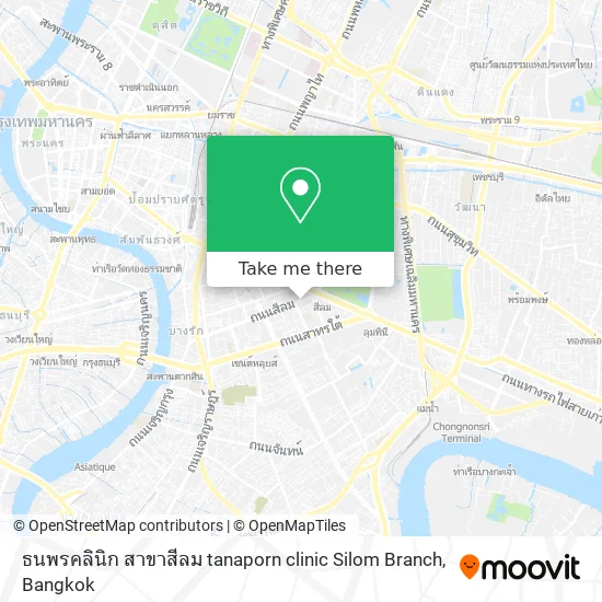 ธนพรคลินิก สาขาสีลม tanaporn clinic Silom Branch map