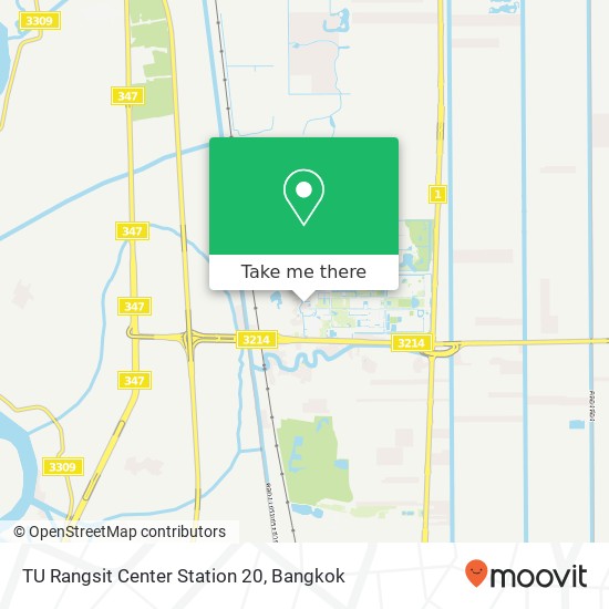 TU Rangsit Center Station 20 map