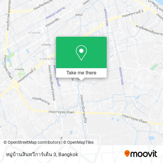 หมู่บ้านสินทวีการ์เด้น 3 map