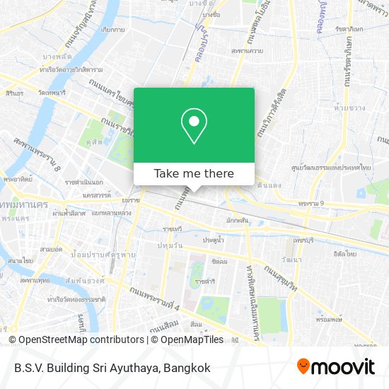B.S.V. Building Sri Ayuthaya map