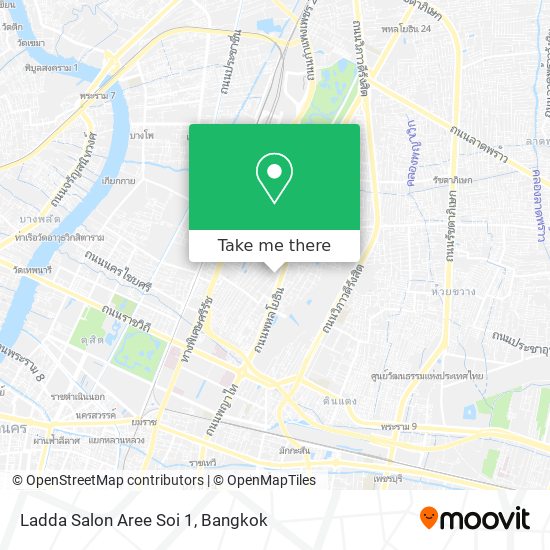 Ladda Salon Aree Soi 1 map