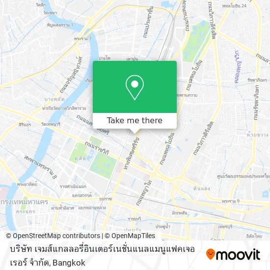 บริษัท เจมส์แกลลอรี่อินเตอร์เนชั่นแนลแมนูแฟคเจอเรอร์ จำกัด map