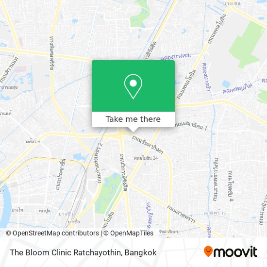 The Bloom Clinic Ratchayothin map