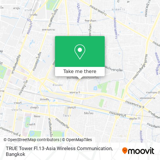 TRUE Tower Fl.13-Asia Wireless Communication map