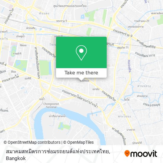 สมาคมสหมิตรการซ่อมรถยนต์แห่งประเทศไทย map