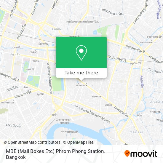 MBE (Mail Boxes Etc) Phrom Phong Station map