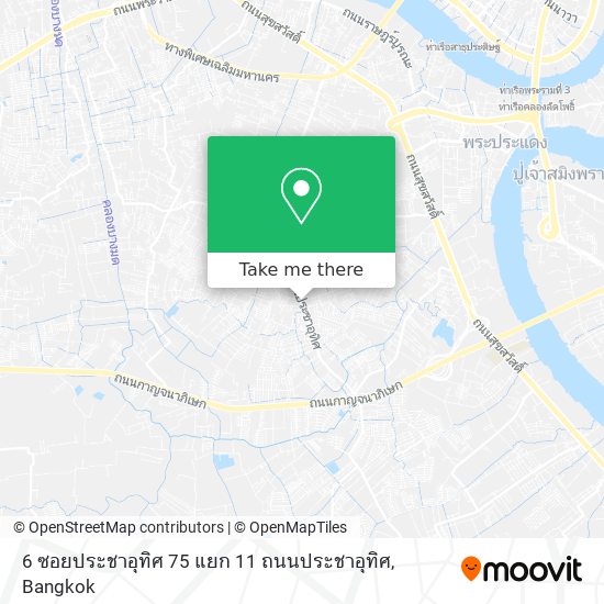 6 ซอยประชาอุทิศ 75 แยก 11 ถนนประชาอุทิศ map
