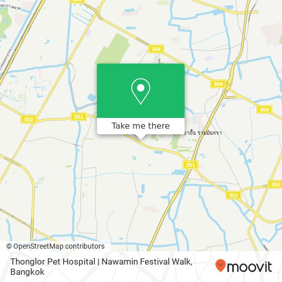 Thonglor Pet Hospital | Nawamin Festival Walk map