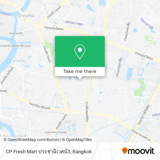 CP Fresh Mart ประชานิเวศน์3 map