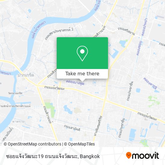 ซอยแจ้งวัฒนะ19 ถนนแจ้งวัฒนะ map