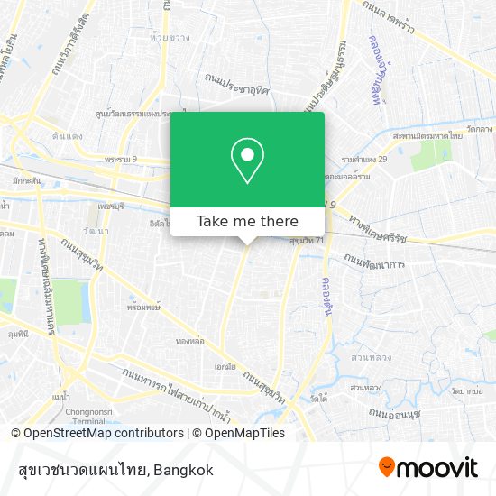 สุขเวชนวดแผนไทย map