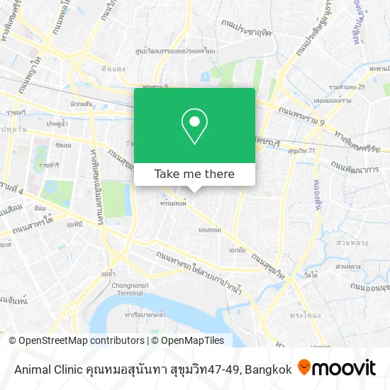 Animal Clinic คุณหมอสุนันทา สุขุมวิท47-49 map